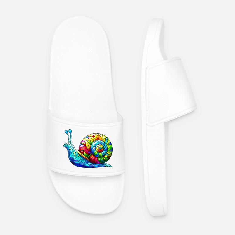 Snail - Men’s Pool Sliders - white
