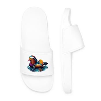Canard mandarin - Claquettes Homme - blanc - Devant