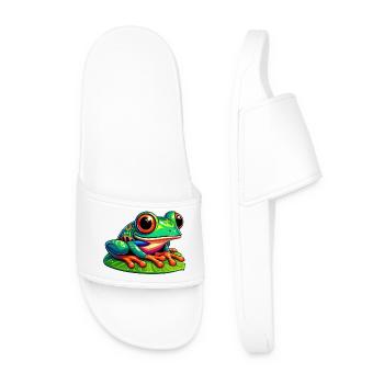 Grenouille - Claquettes Homme - blanc - Devant