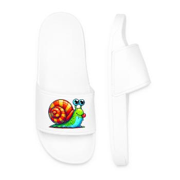 Escargot - Claquettes Homme - blanc - Devant
