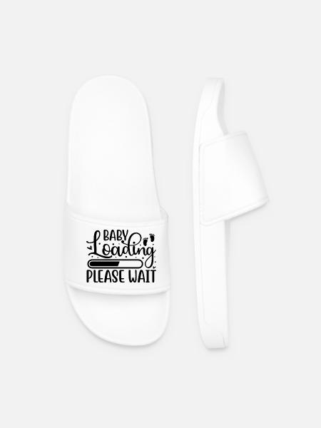 Baby loading - please wait - Claquettes Homme - blanc