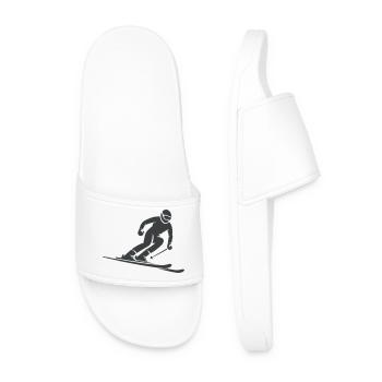 Skieurs - Claquettes Homme - blanc - Devant