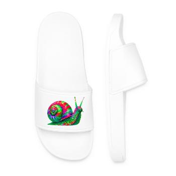 Snail - Men’s Pool Sliders - white - Front