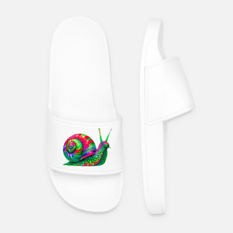 Snail - Men’s Pool Sliders - white