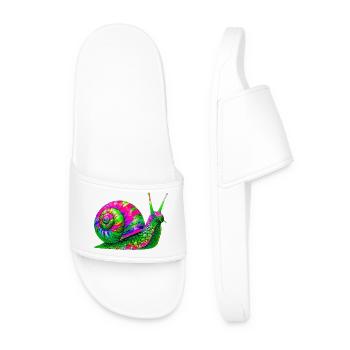 Snail - Men’s Pool Sliders - white - Front