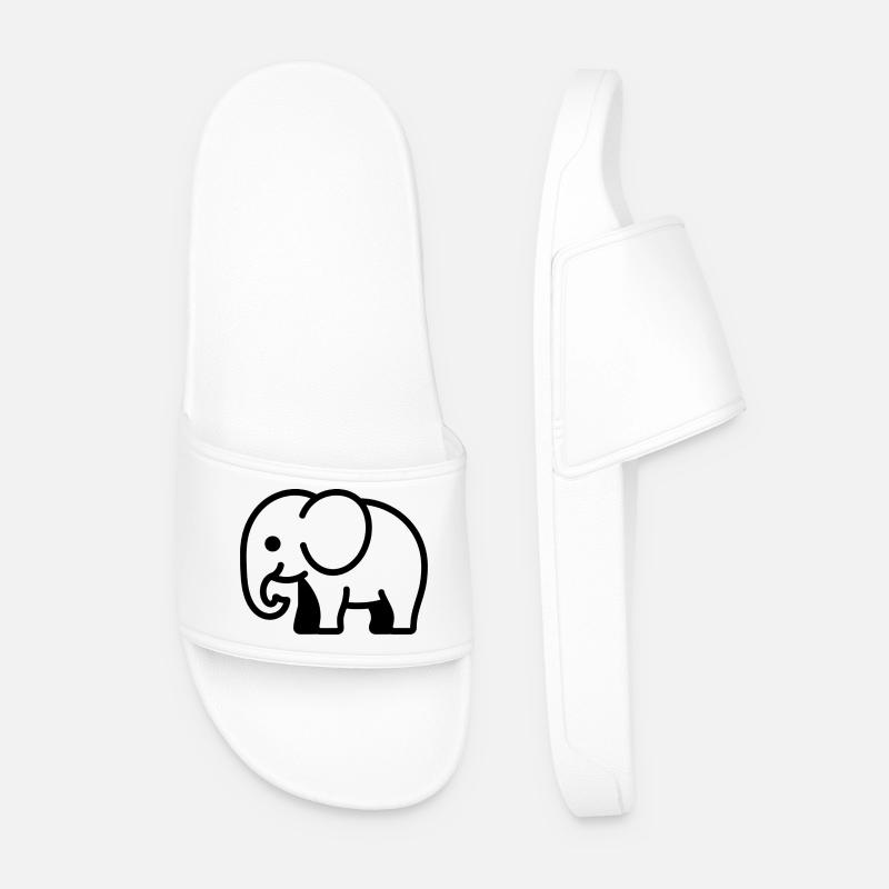 Elephant - Men’s Pool Sliders - white