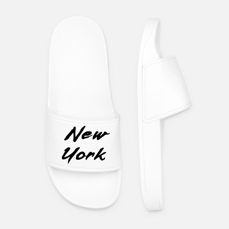 new work - Men’s Pool Sliders - white