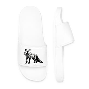Fuchs - Cute Animal Design - Männer Badelatschen - Weiß - Vorne