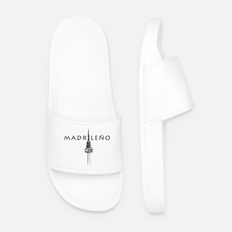 MADRILENIUM - Männer Badelatschen - Weiß