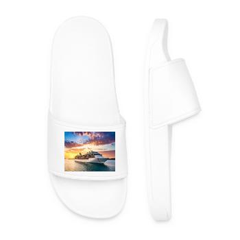 Cruise au Coucher de Soleil - Claquettes Homme - blanc - Devant