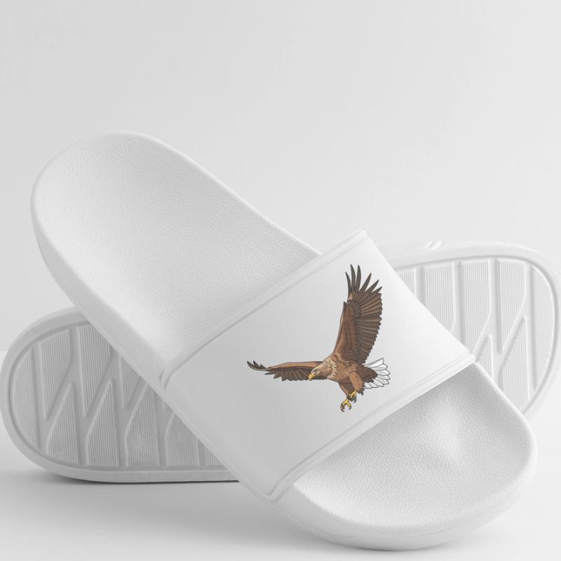 White-tailed Eagle Haliaeetus albicilla Eagle Men’s Pool Sliders