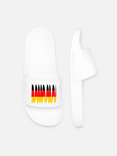 Germany Flag - Men’s Pool Sliders - white