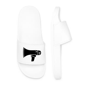 Megaphone loud demo ultras - Men’s Pool Sliders - white - Front