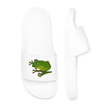 Grenouille - Claquettes Homme - blanc - Devant