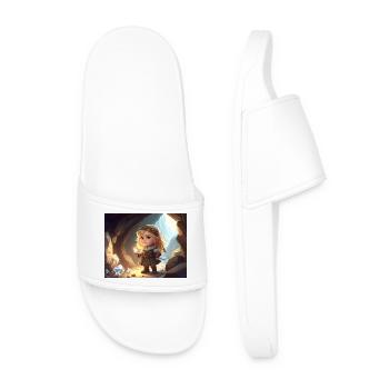 Princesse de cristal dans la ville troglodyte - Claquettes Homme - blanc - Devant