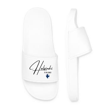 Elegant design Helsinki, I love Helsinki - Men’s Pool Sliders - white - Front
