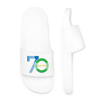 70 Haute-Saône Logo - Men’s Pool Sliders - white - Front