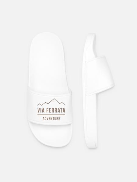 Aventure Via Ferrata - Claquettes Homme - blanc