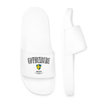 Souvenir Gothenburg, Gothenburg Sweden - Men’s Pool Sliders - white - Front