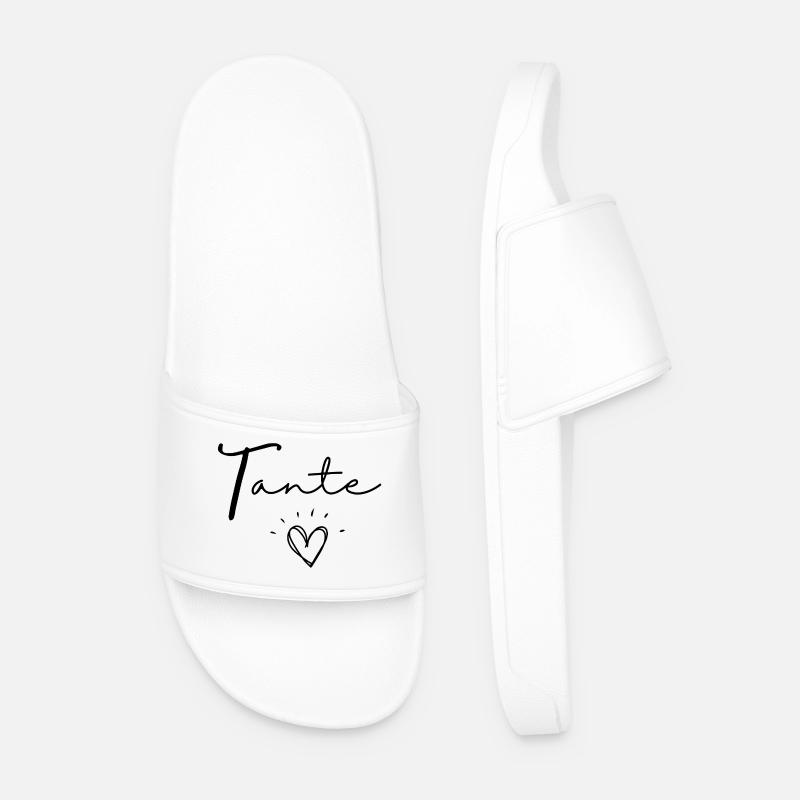 tante - Männer Badelatschen - Weiß