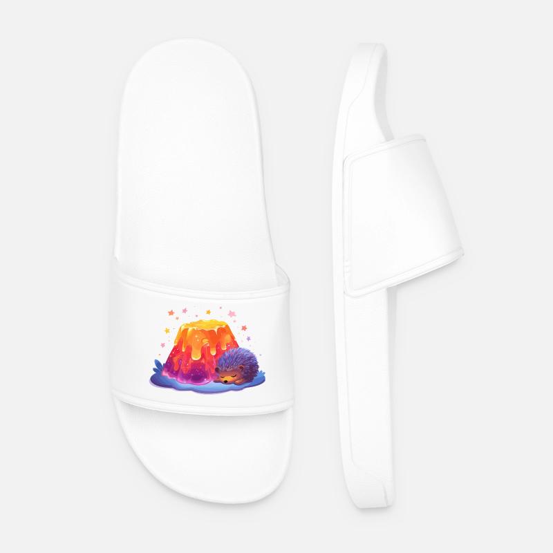 Hérisson câlin de Lava Hill - Claquettes Homme - blanc