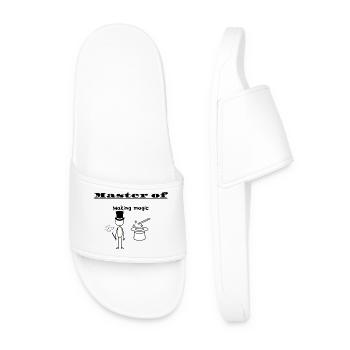 Master of Making magic - Men’s Pool Sliders - white - Front