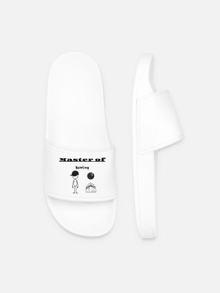 Master of Bowling - Men’s Pool Sliders - white