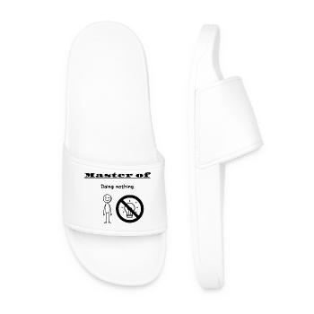 Master of Doing nothing - Men’s Pool Sliders - white - Front
