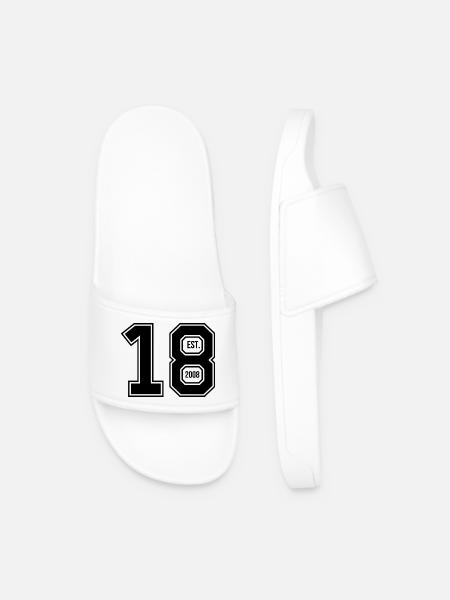 EIGHTEEN - EST. 2008 - Men’s Pool Sliders - white