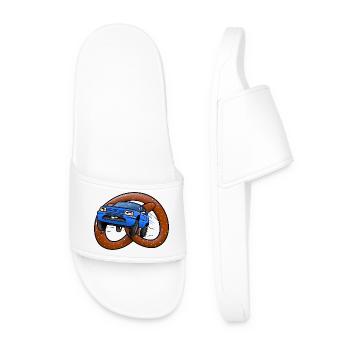 Pretzels on wheels - Men’s Pool Sliders - white - Front