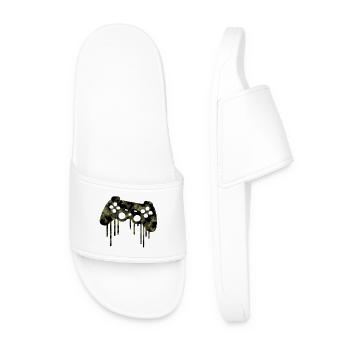 Gamers - Men’s Pool Sliders - white - Front