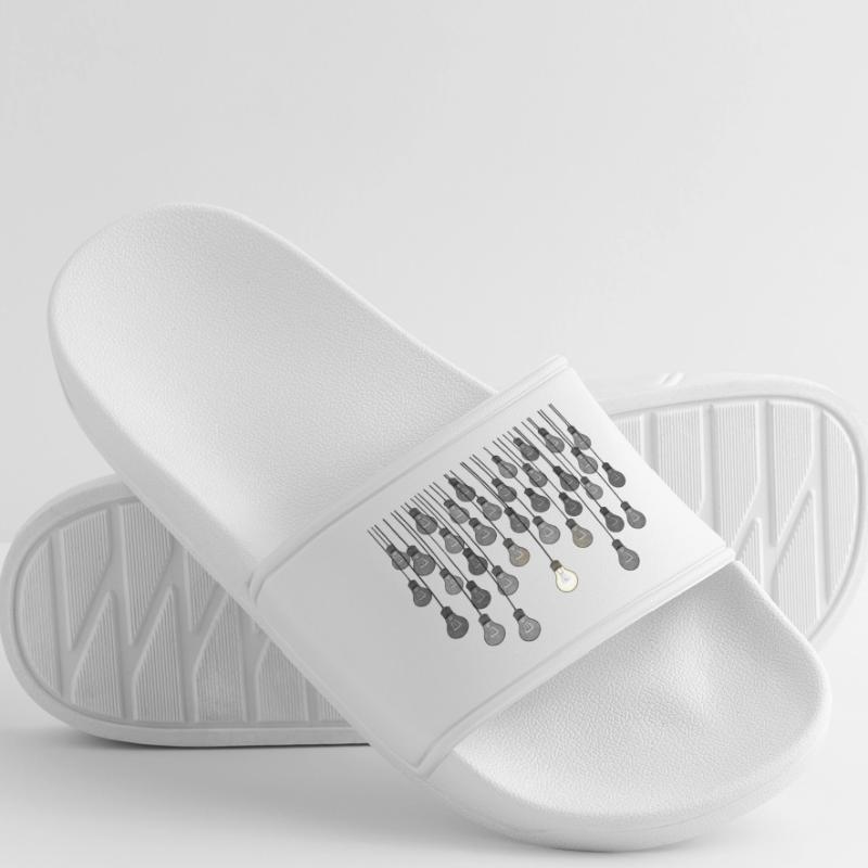 Grey bulb array with unique brightness Men’s Pool Sliders