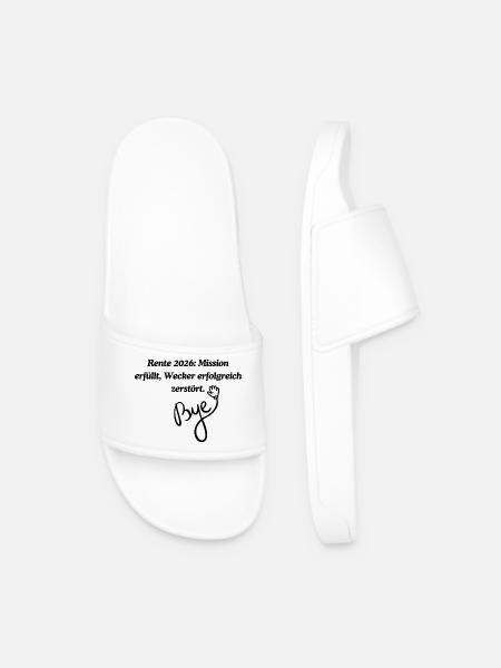 Pension 2026 - Men’s Pool Sliders - white