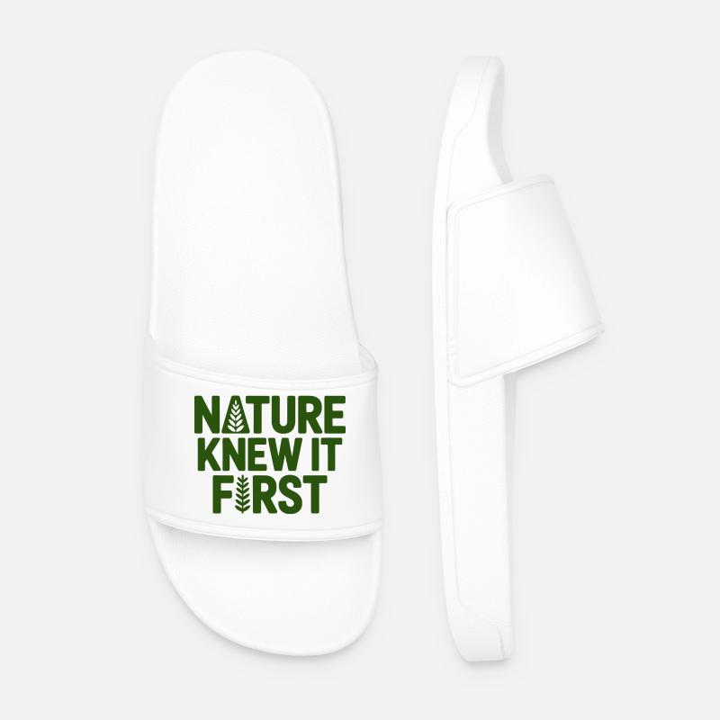 Naturopath Nature Knew It First Professional - Men’s Pool Sliders - white