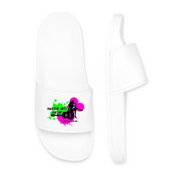 Master à la guitare - Green Pink - Claquettes Homme - blanc - Devant