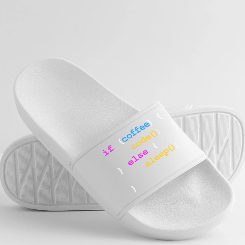 Kein Kaffee Kein Code Programmierer Informatiker Männer Badelatschen