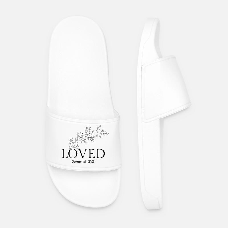 Jérémie aimée 31:3 - Amour éternel chrétien - Claquettes Homme - blanc