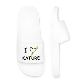 Nature Sauvage Rewilding Bio - Claquettes Homme - blanc - Devant