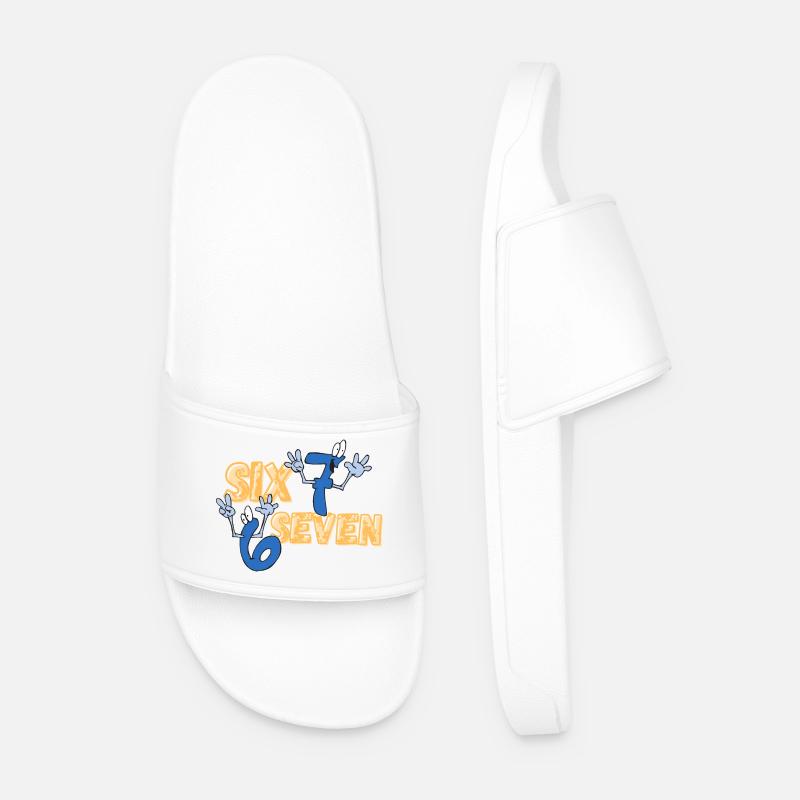 Six Seven - Männer Badelatschen - Weiß