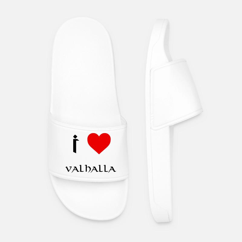 Ich liebe Valhalla - Männer Badelatschen - Weiß