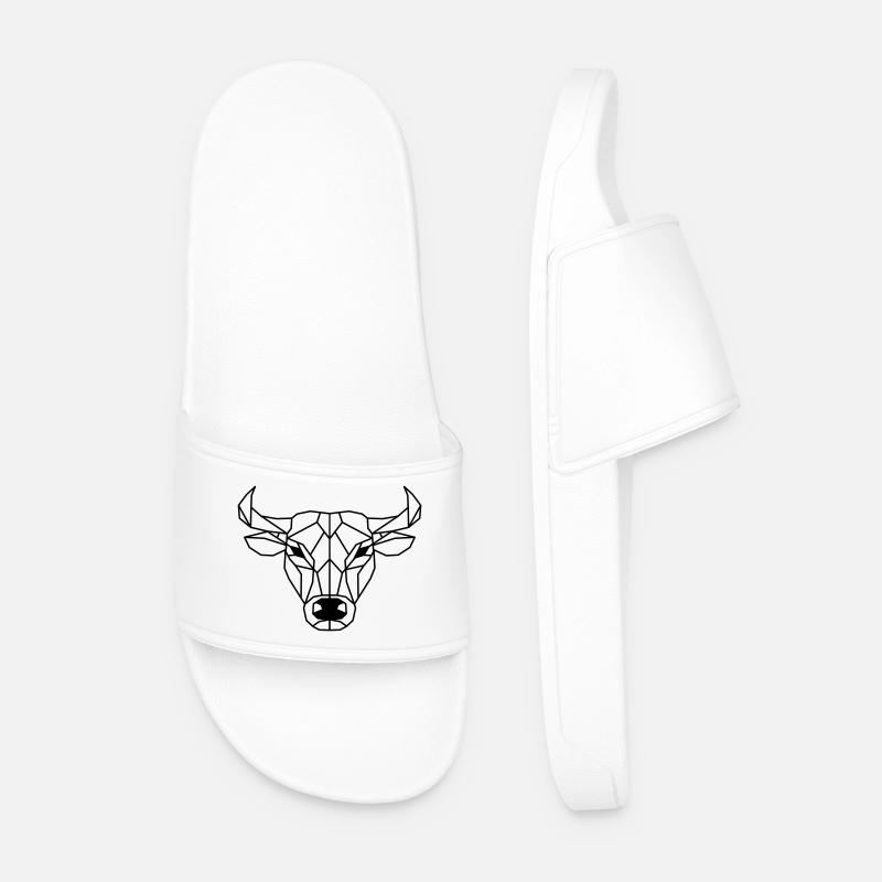 Ox Polygon - Men’s Pool Sliders - white