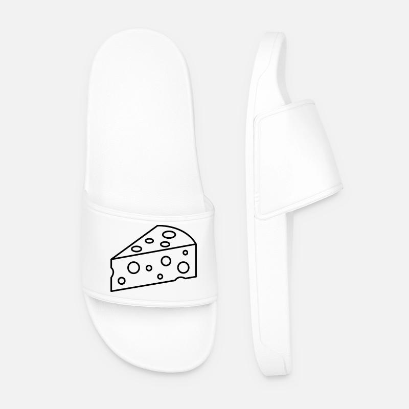 Käse - Männer Badelatschen - Weiß