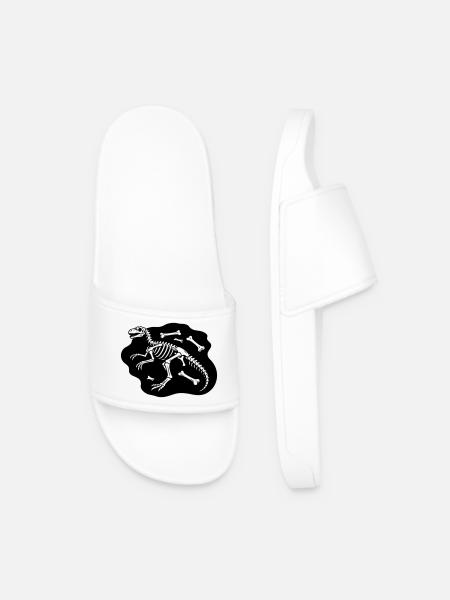 dinosaur bones - Men’s Pool Sliders - white