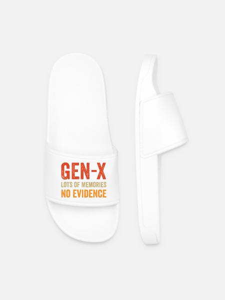Generation X - Lot of Memories. No Evidence. - Men’s Pool Sliders - white