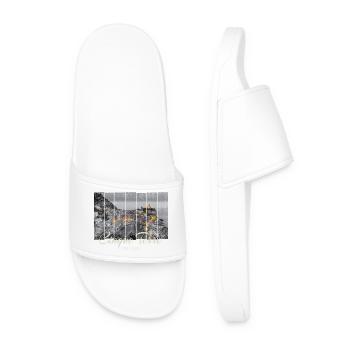 Cinque Terre Vernazza in Italien Vintage Souvenir - Männer Badelatschen - Weiß - Vorne