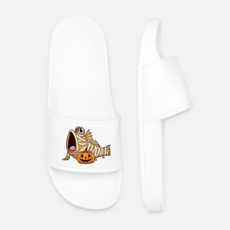 Halloween Mudskipper - Men’s Pool Sliders - white
