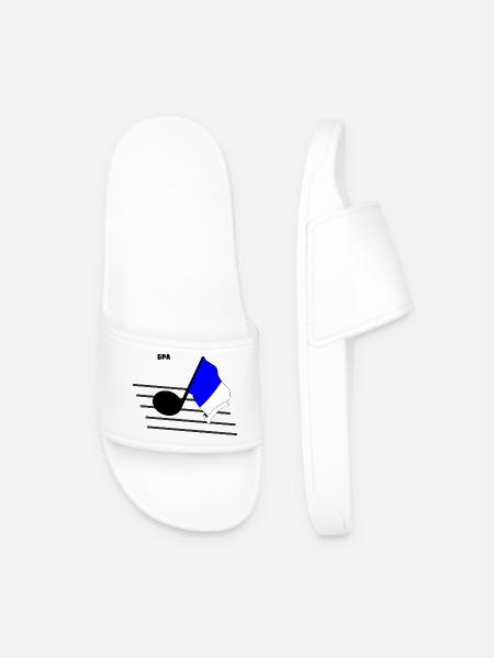 Spa Music & Racing - Men’s Pool Sliders - white