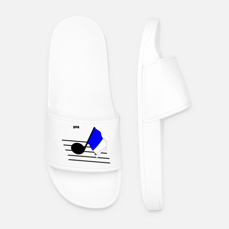 Musique de spa & courses - Claquettes Homme - blanc
