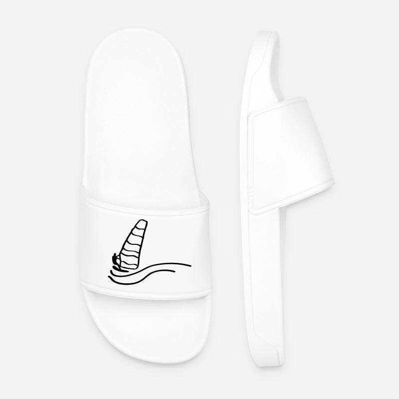 Surfing surfer - Men’s Pool Sliders - white