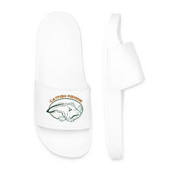 Fische_002_catfish_fishing_001 - Men’s Pool Sliders - white - Front